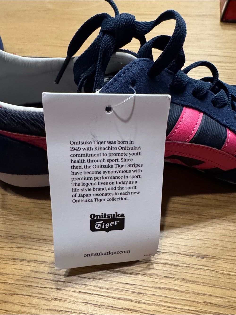 Onitsuka Tiger by Asics Navy and Pink Women's Sneakers - Picture 12 of 13